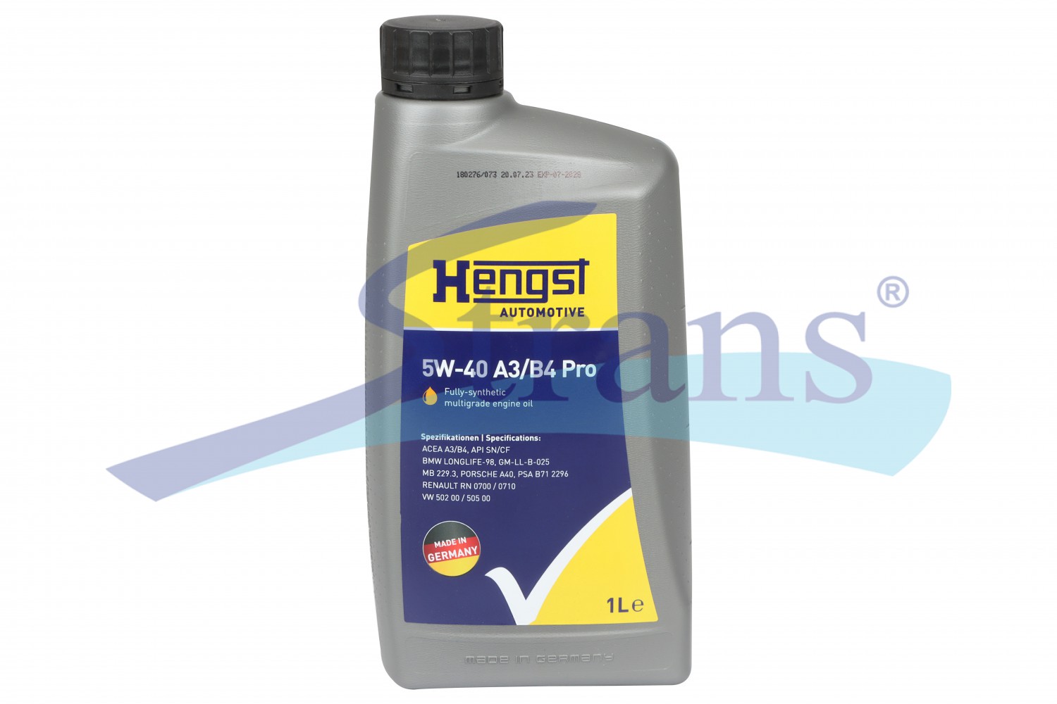 Engine Oil Hengst 5W-40 A3/B4 Pro 1L. (Suitable For Diesel